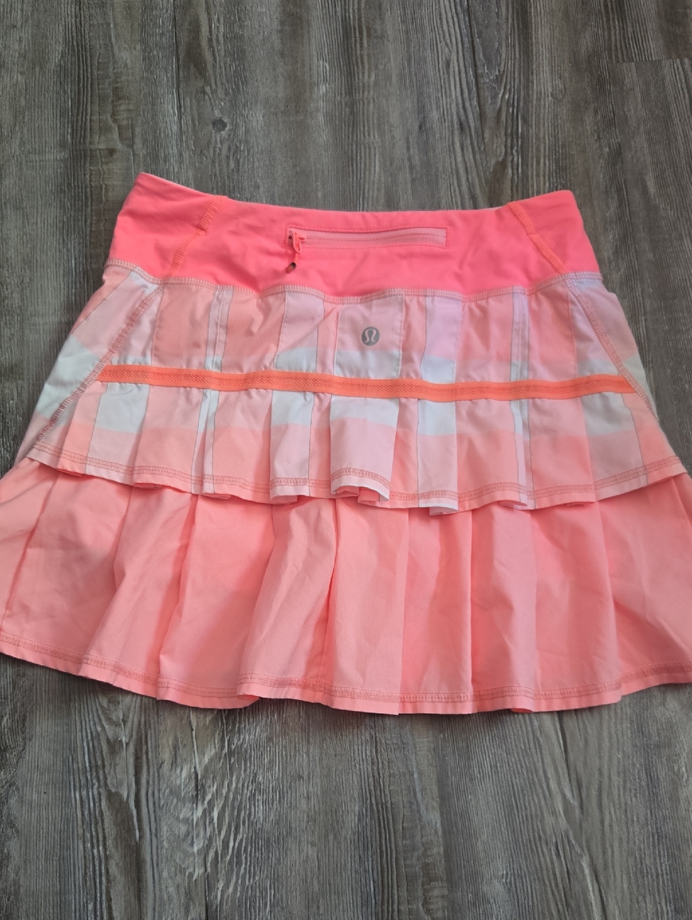 2 TALL lululemon athletica Coral Pink Layered Athletic Skirt